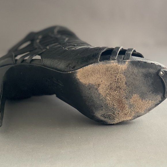 Joie Kenna Open Toe Heel In Black - Picture 6 of 7